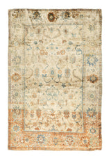 Antique Silk Ziegler Mahal Rug 4'2'' x 6'6''