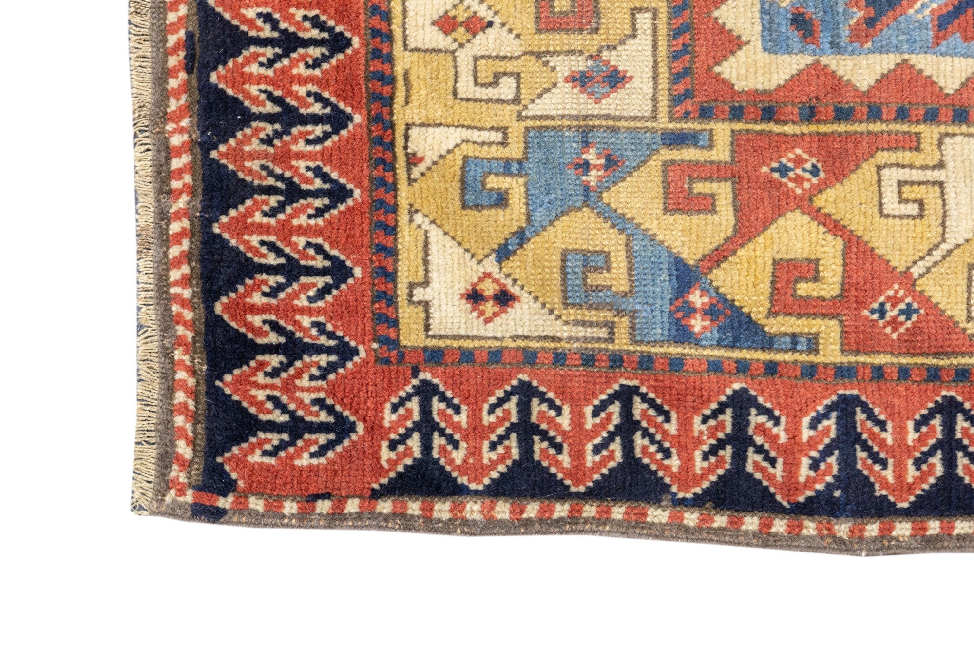 Antique Caucasian Kazak Rug 3'5'' x 5'2''