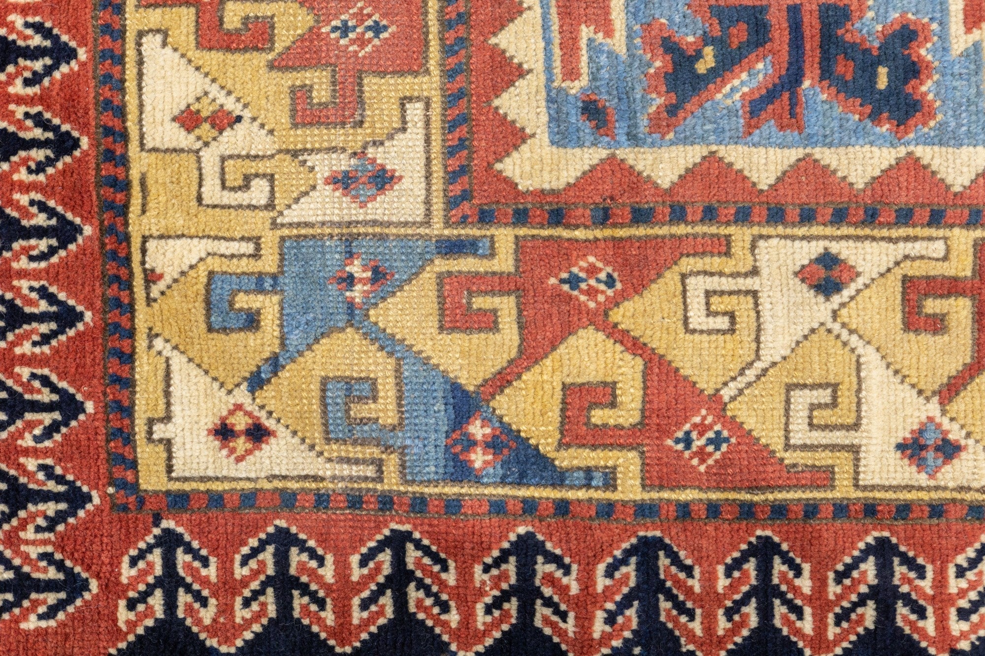 Antique Caucasian Kazak Rug 3'5'' x 5'2''
