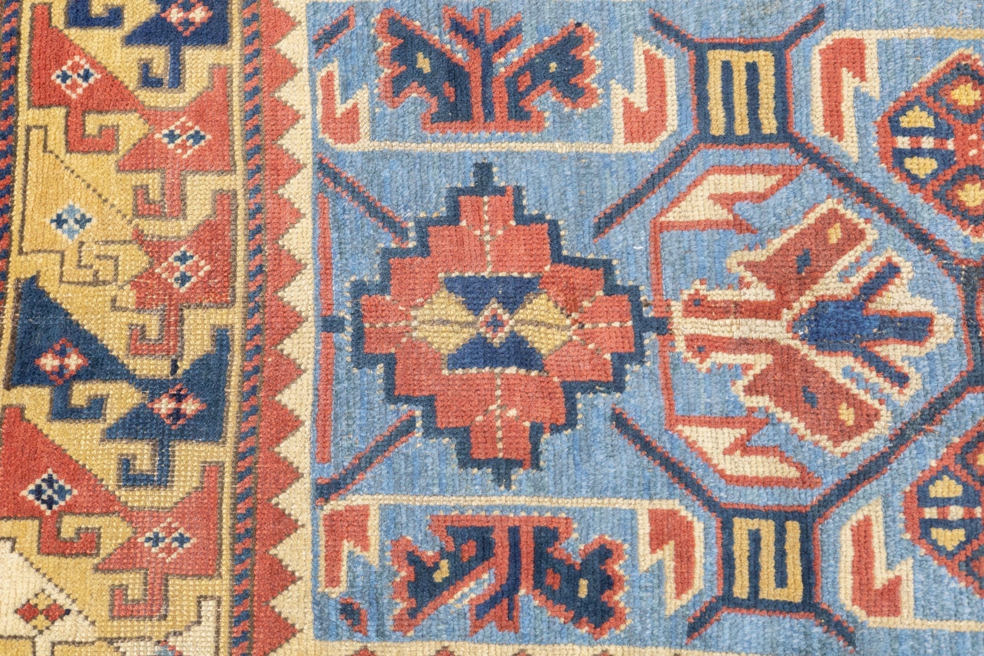 Antique Caucasian Kazak Rug 3'5'' x 5'2''