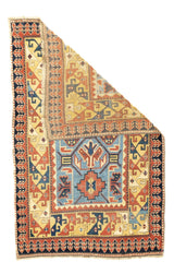 Antique Caucasian Kazak Rug 3'5'' x 5'2''