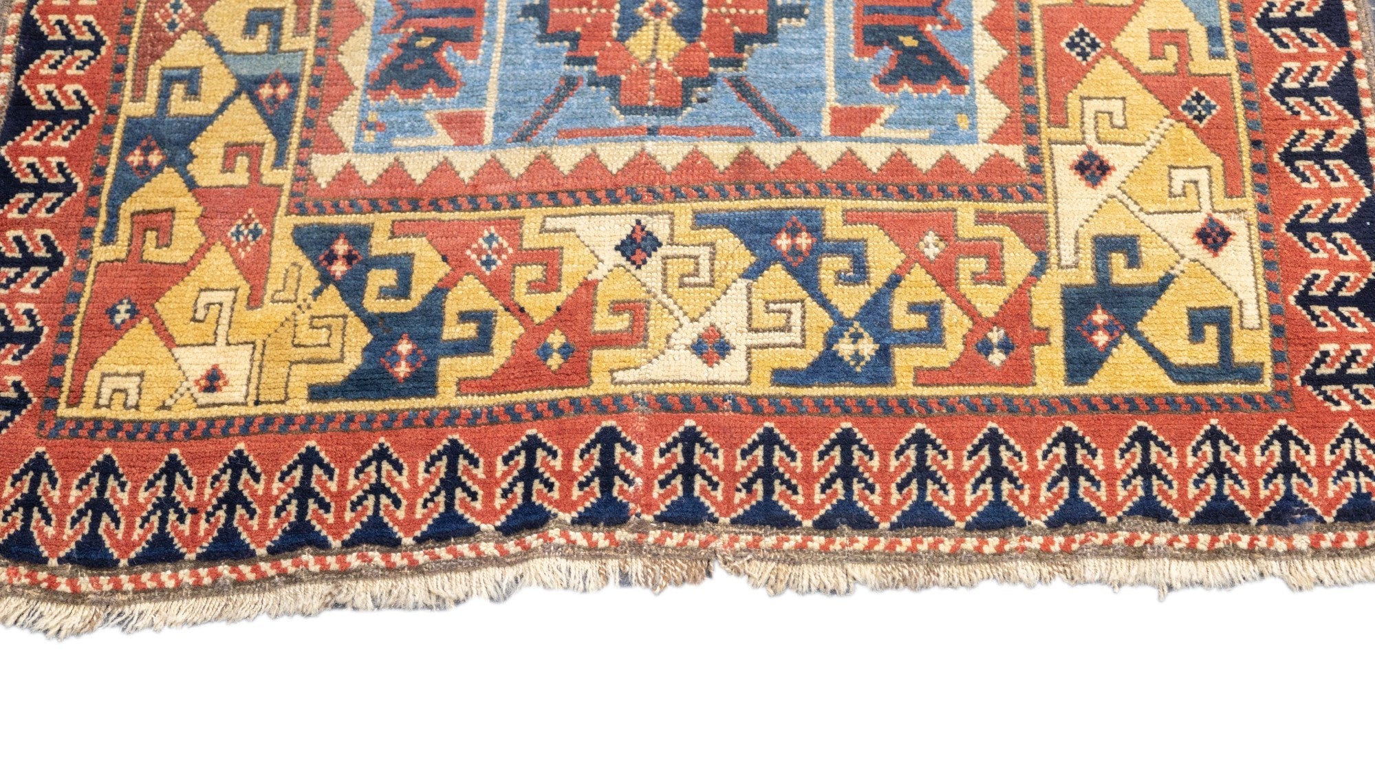 Antique Caucasian Kazak Rug 3'5'' x 5'2''