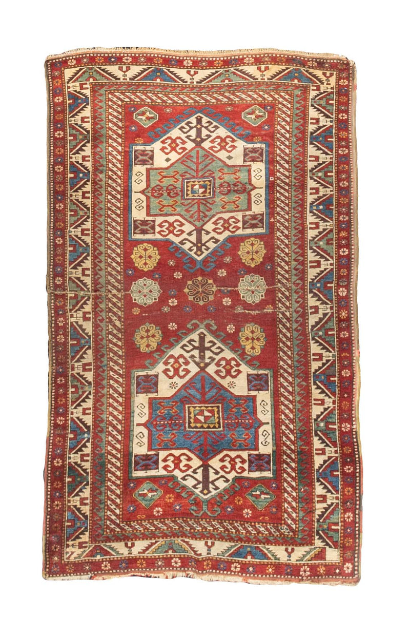 Antique Caucasian Kazak Rug 4' 3