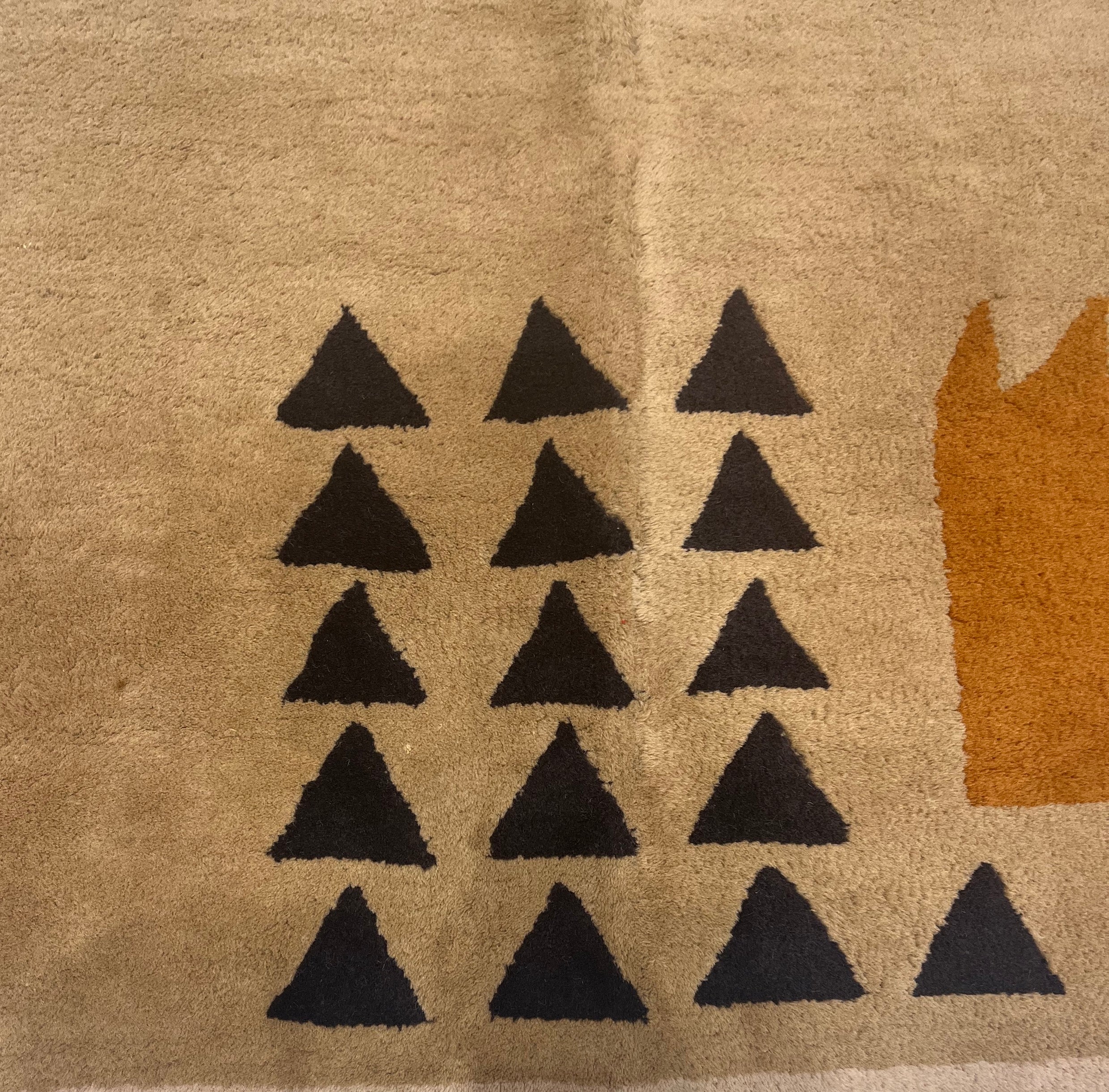 Fine Mid Century French Rug Da Silva Design 5'11'' x 8'6''