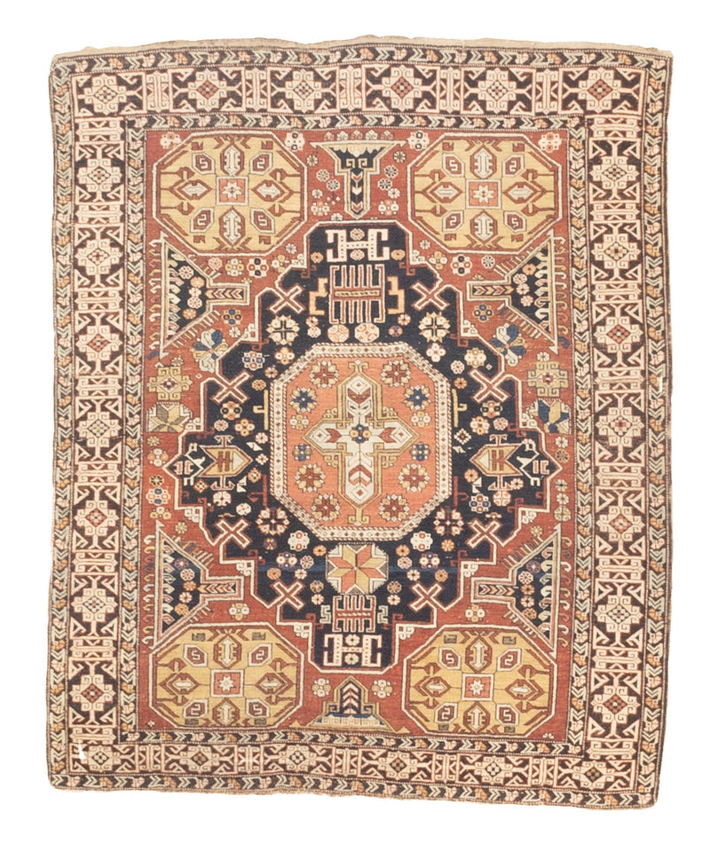 Antique Caucasian Shirvan Rug 4'0