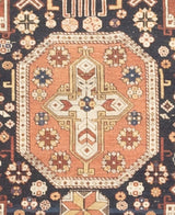 Antique Caucasian Shirvan Rug 4'0" x 5' 0"