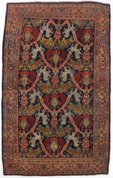 Antique Halvai Bidjar Rug 4'9" x 7' 9"