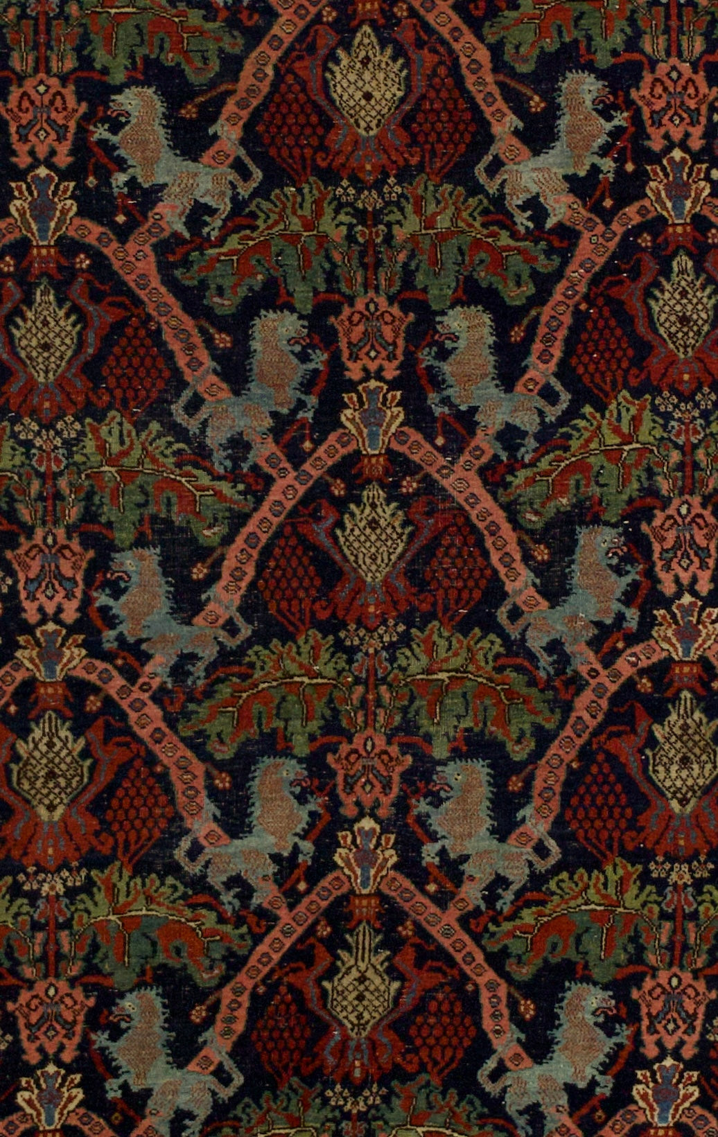 Antique Halvai Bidjar Rug 4'9" x 7' 9"