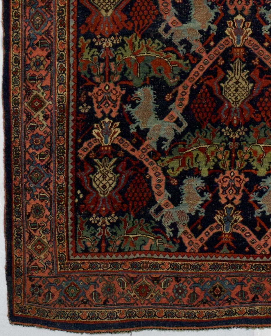 Antique Halvai Bidjar Rug 4'9" x 7' 9"