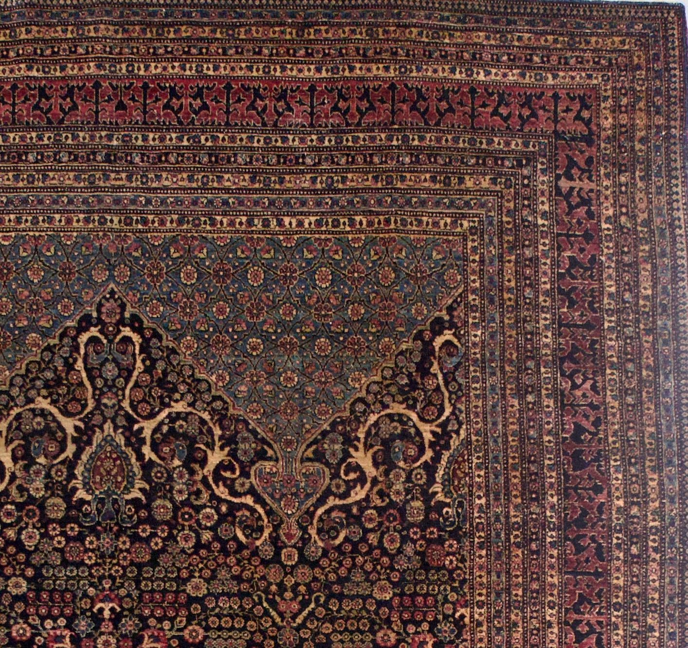 Antique  Tehran Rug 7'4" x 10' 0"
