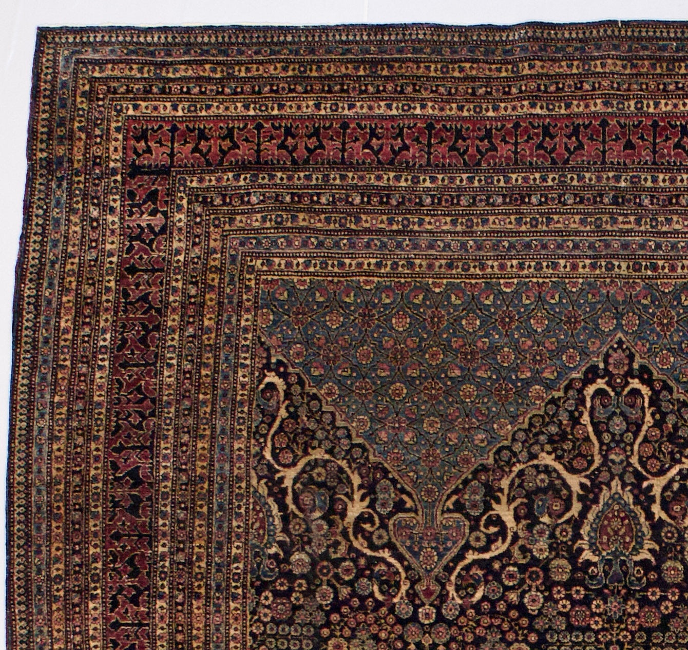 Antique  Tehran Rug 7'4" x 10' 0"