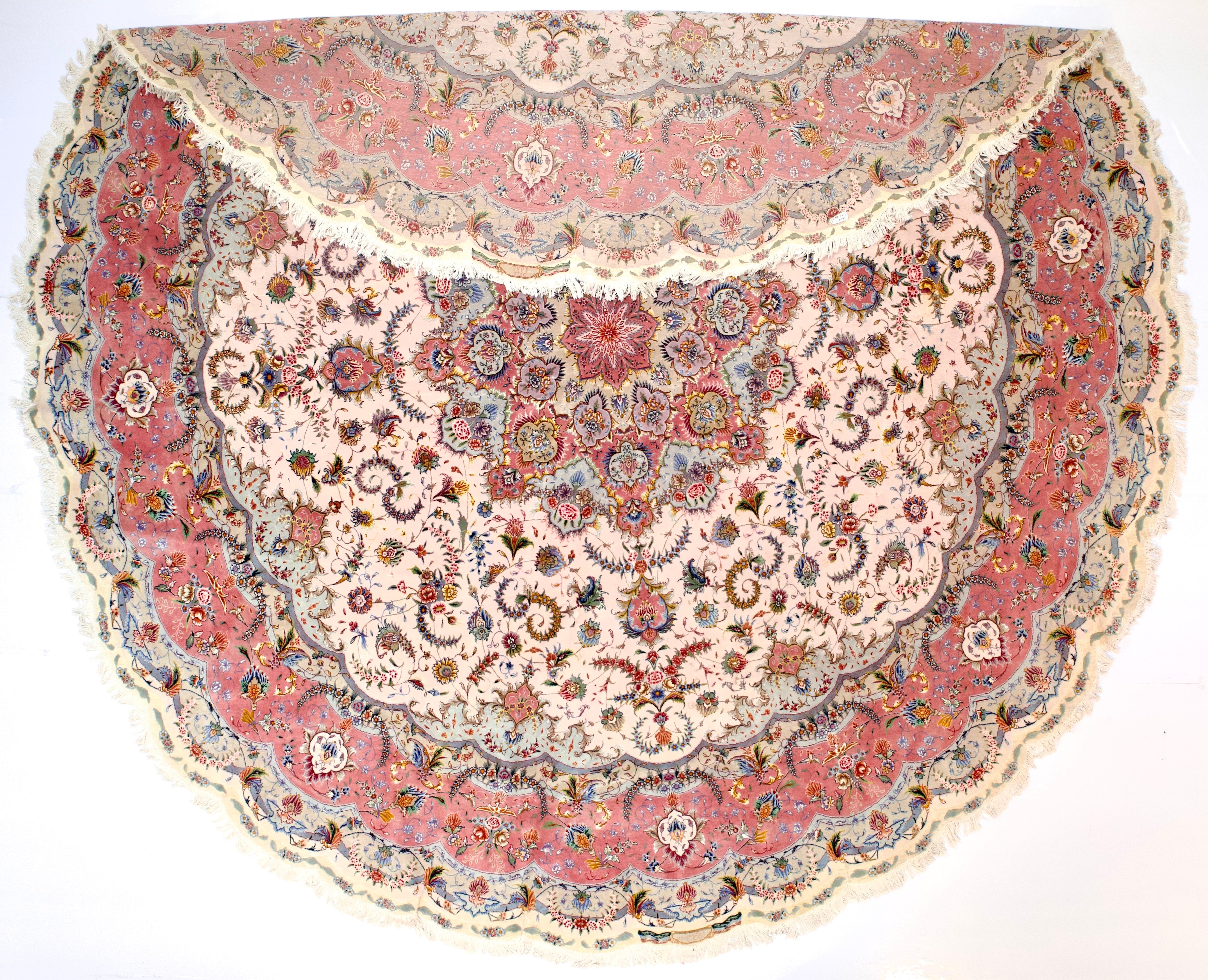 Extremely Fine Tabriz Rug 13' 0" x 13' 0"