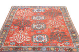 Antique Caucasian Kazak Rug 6'4'' x 7'5''