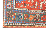 Antique Caucasian Kazak Rug 6'4'' x 7'5''