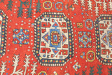Antique Caucasian Kazak Rug 6'4'' x 7'5''