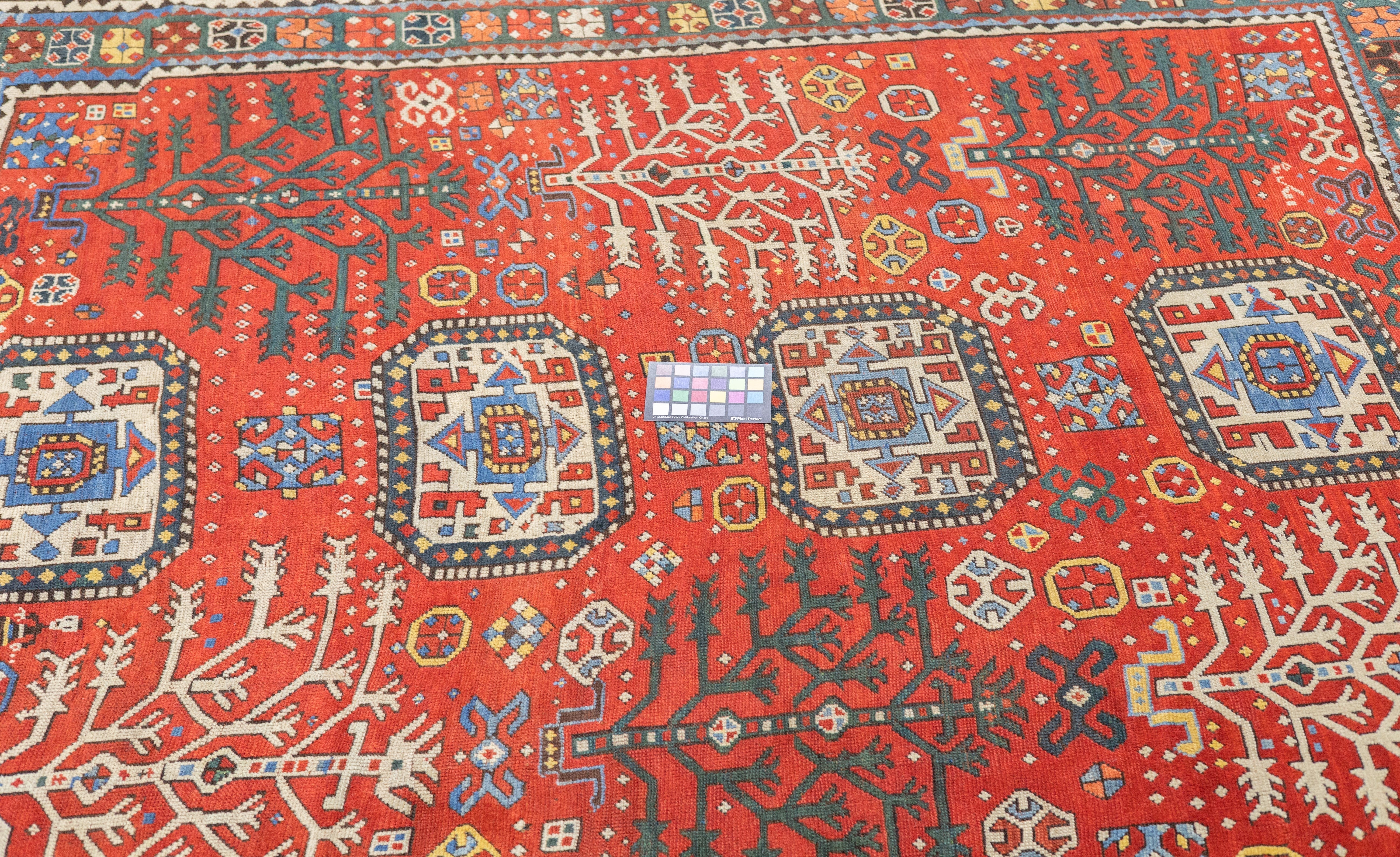 Antique Caucasian Kazak Rug 6'4'' x 7'5''