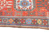Antique Caucasian Kazak Rug 6'4'' x 7'5''