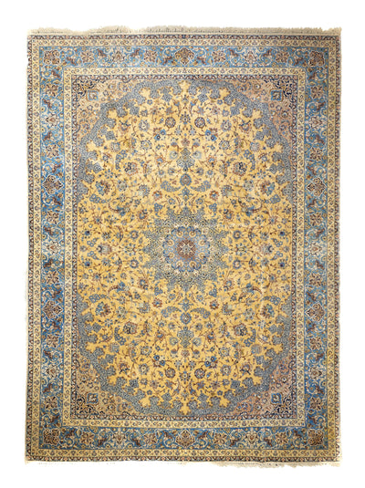 Extremely Fine Isfahan Wool and Silk Rug 10'6'' x 13'11''