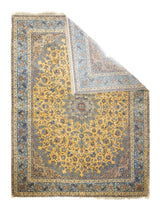Extremely Fine Isfahan Wool and Silk Rug 10'6'' x 13'11''
