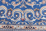 Extremely Fine  Nain Rug Wool & Silk Rug 7'10'' x 7'11''