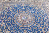 Extremely Fine  Nain Rug Wool & Silk Rug 7'10'' x 7'11''