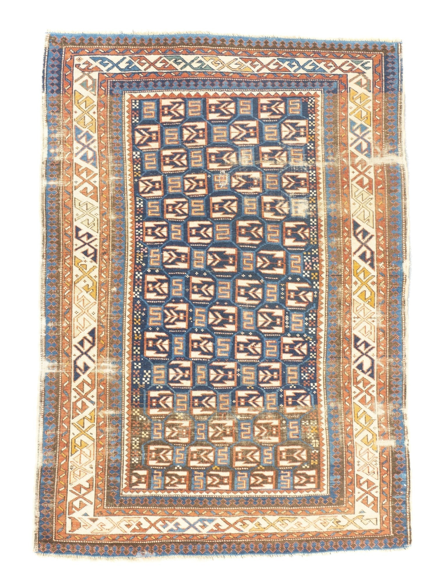 Antique Kuba Rug 3'8'' x 5'1''