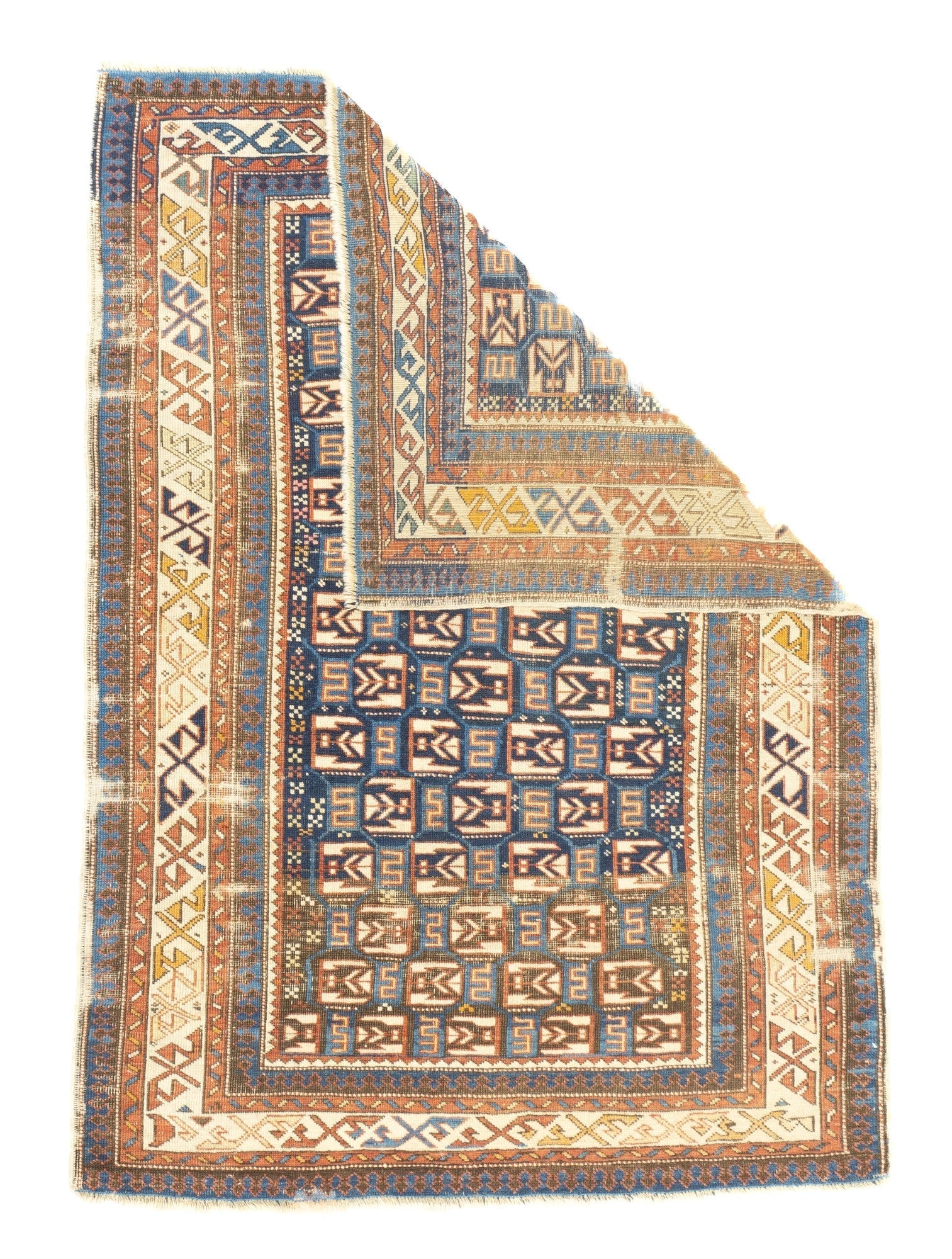 Antique Kuba Rug 3'8'' x 5'1''