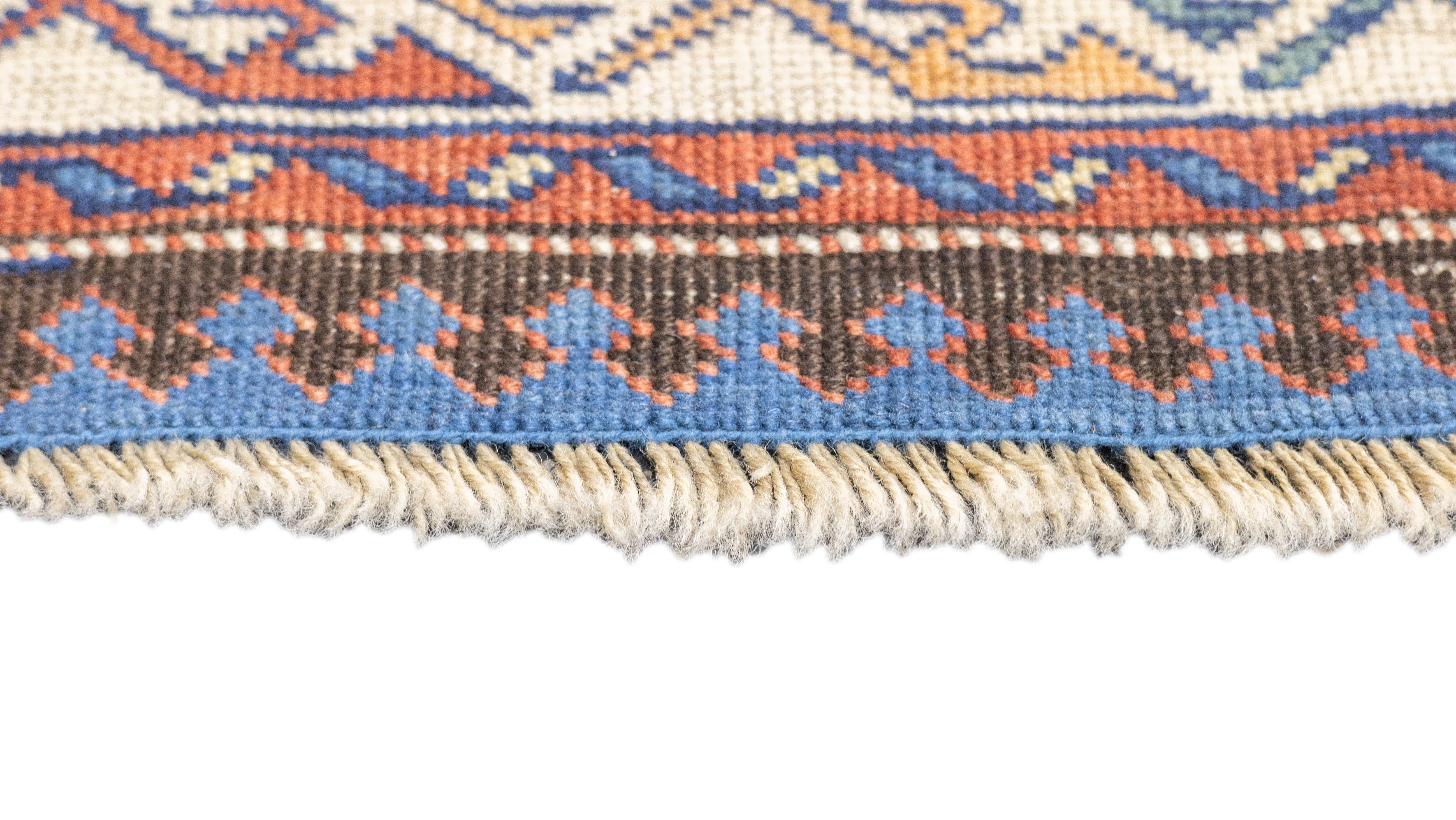 Antique Kuba Rug 3'8'' x 5'1''