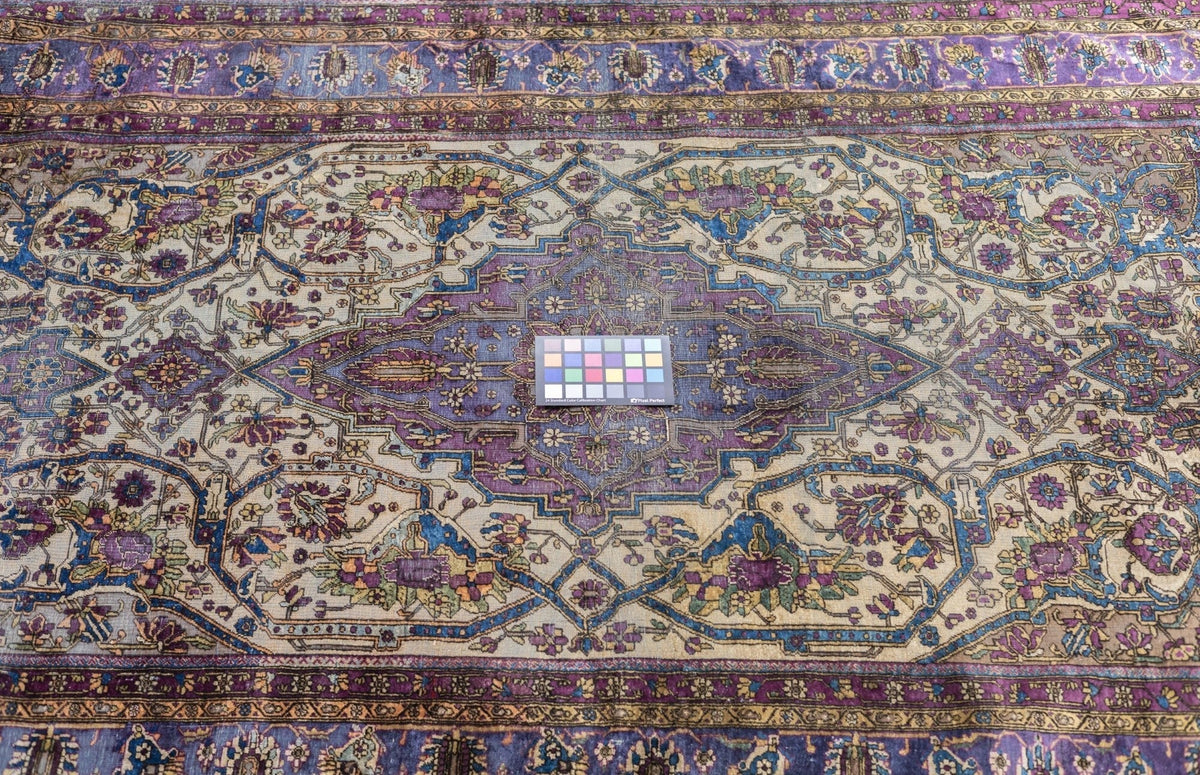 Antique Silk Mohtashem Kashan Rug 4'0" x 6'10''
