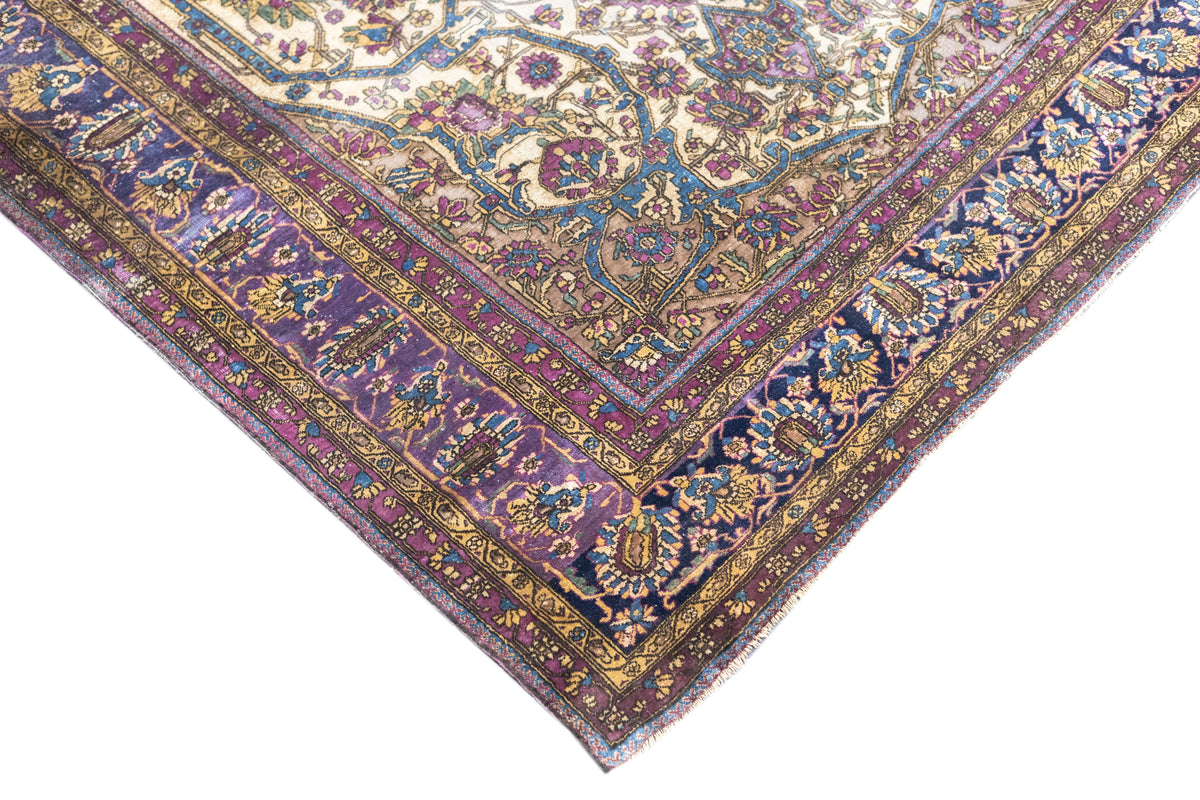 Antique Silk Mohtashem Kashan Rug 4'0" x 6'10''