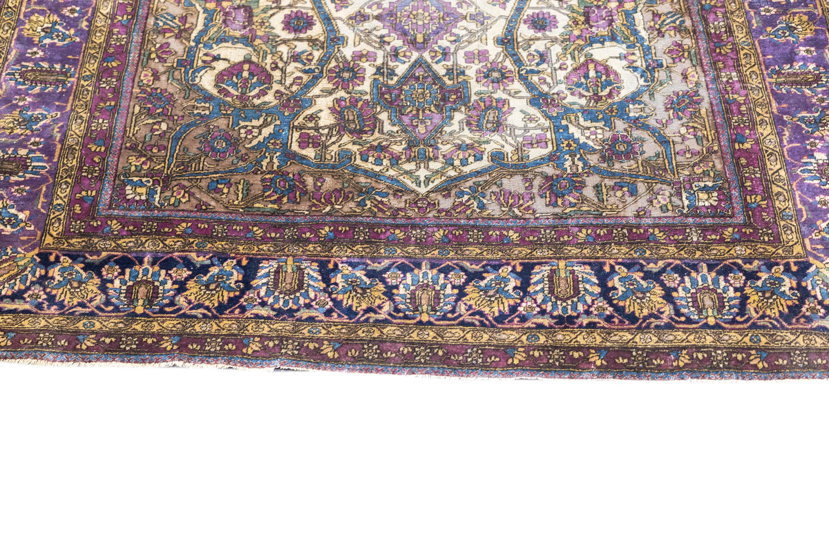 Antique Silk Mohtashem Kashan Rug 4'0" x 6'10''
