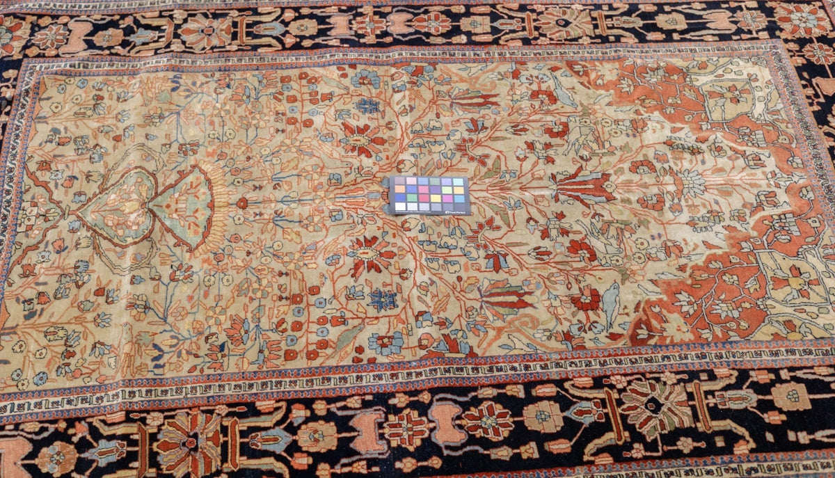Antique Mohtashem Kashan Rug 4'4'' x 6'8''