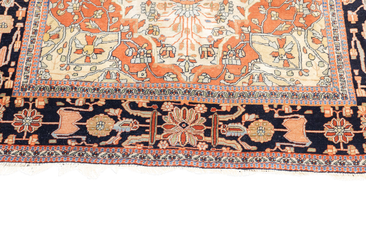 Antique Mohtashem Kashan Rug 4'4'' x 6'8''