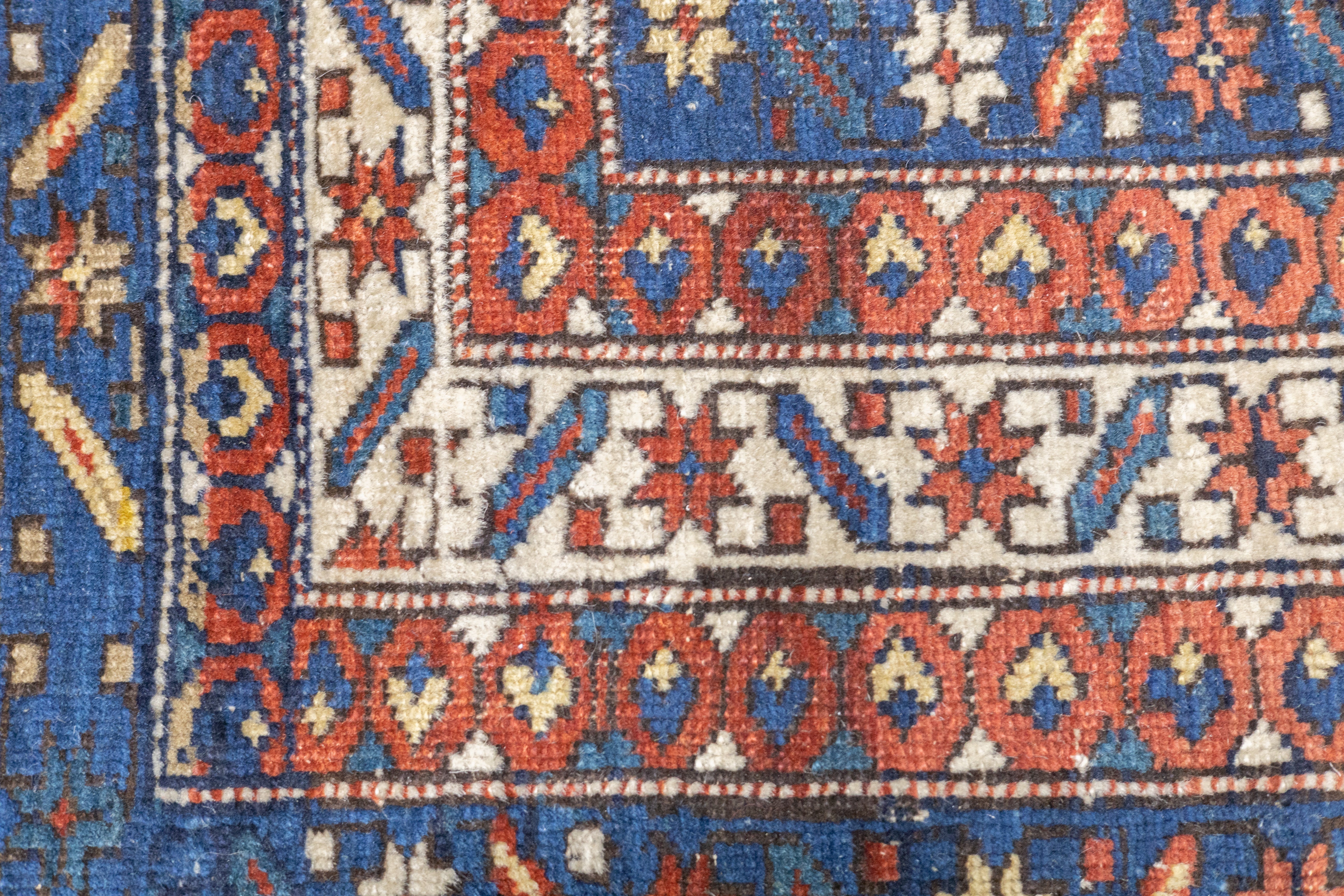 Antique Caucasian Kuba Rug 4'1'' x 5'9''