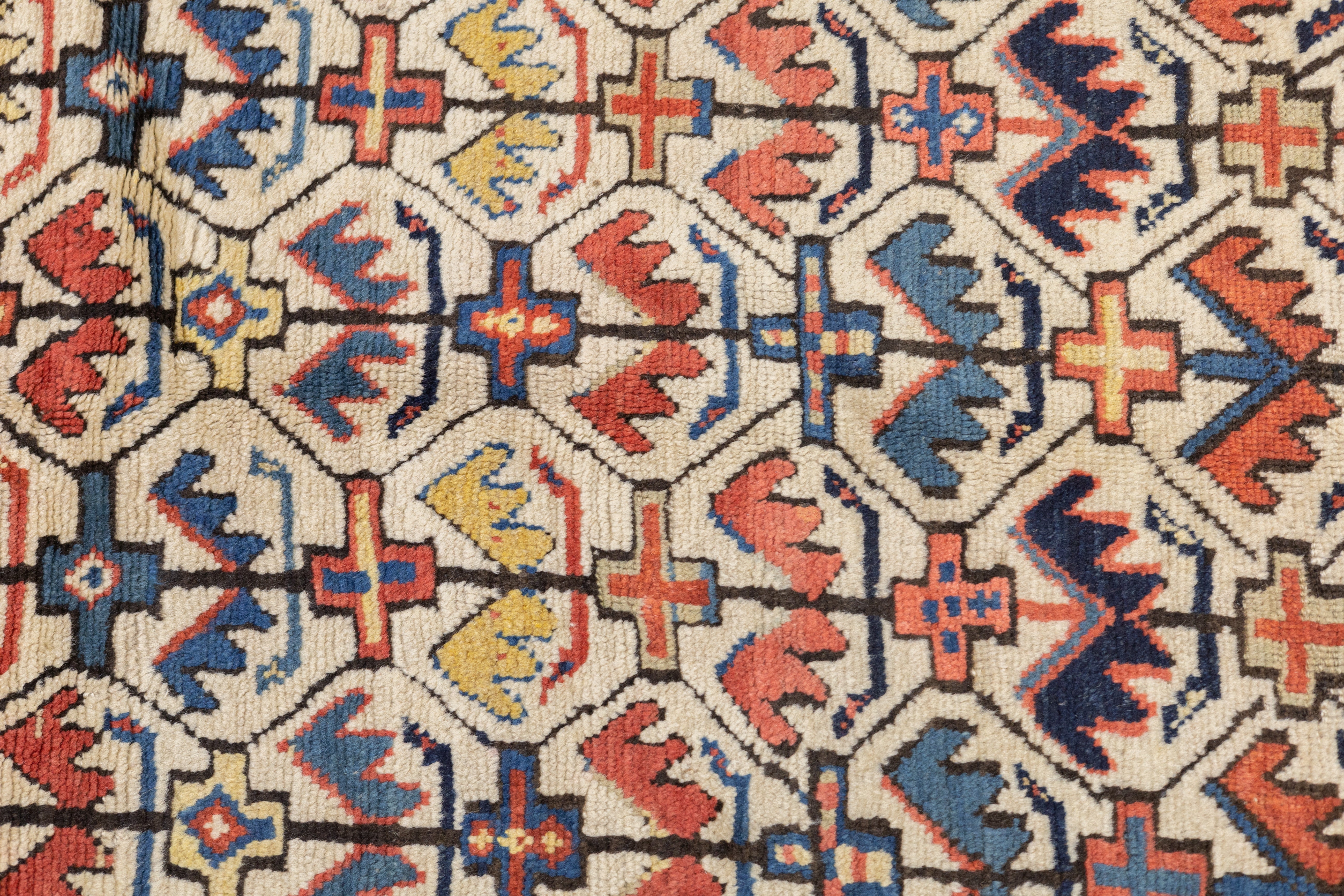 Antique Caucasian Kazak Rug 4'9'' x 7'0"