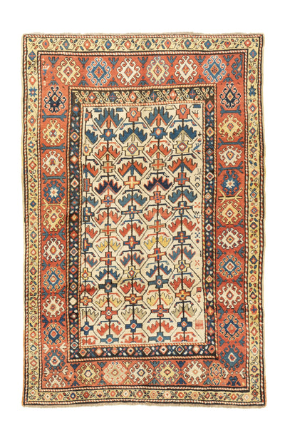 Antique Caucasian Kazak Rug 4'9'' x 7'0