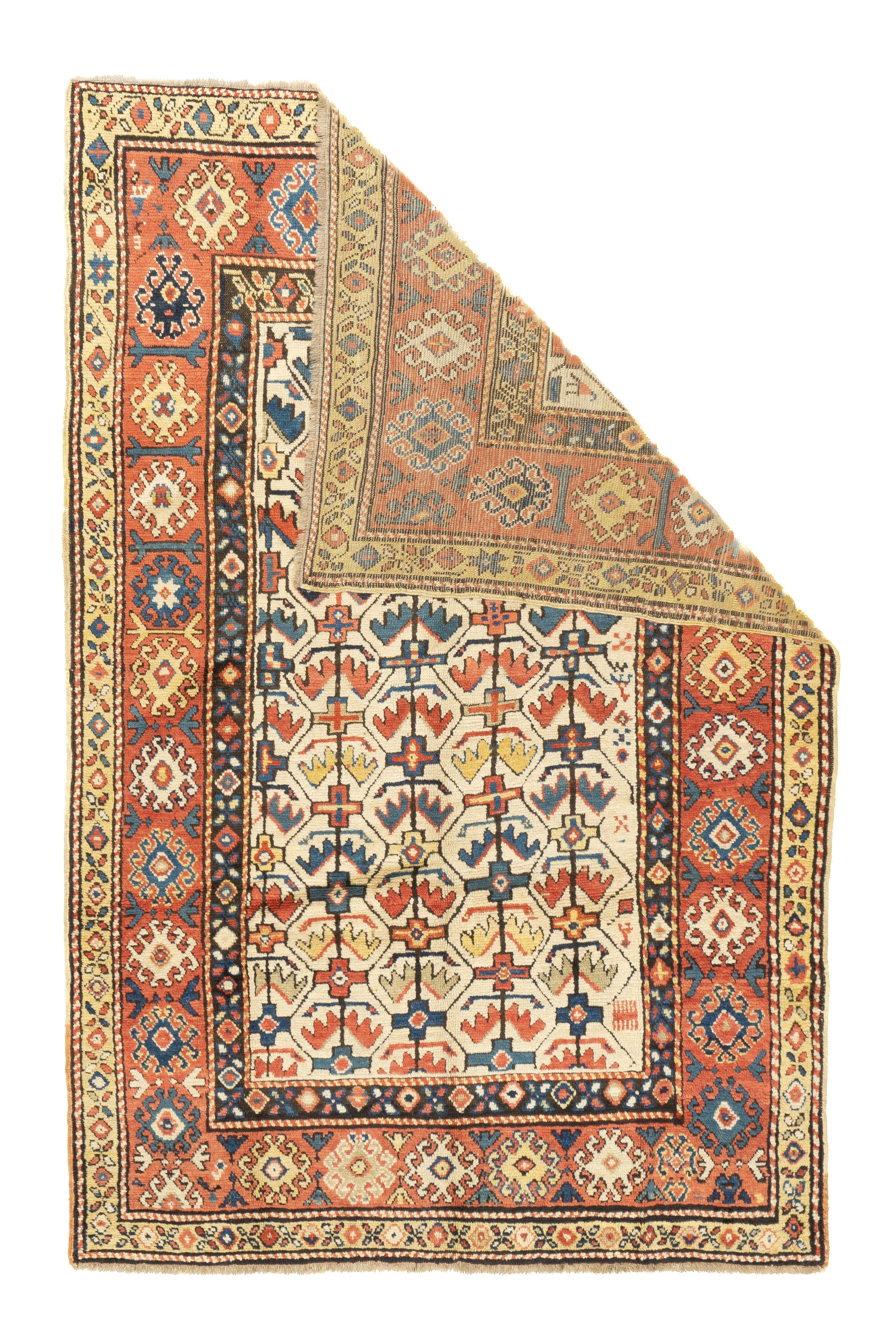 Antique Caucasian Kazak Rug 4'9'' x 7'0"