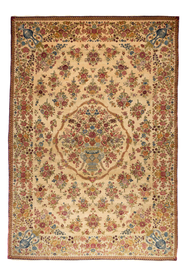 Antique Fine  Isfahan Rug 7' 10'' x 11' 7''