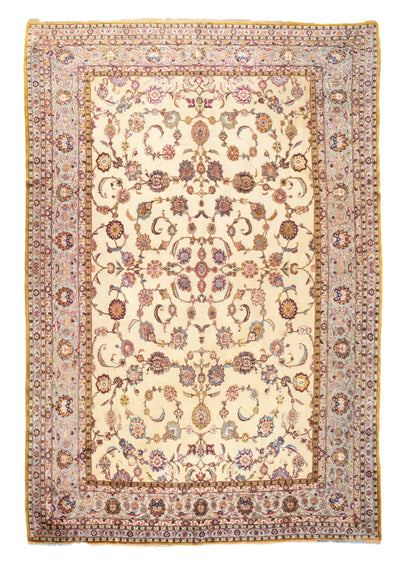 Antique Silk Souf Kashan Rug 8' x 11'8''