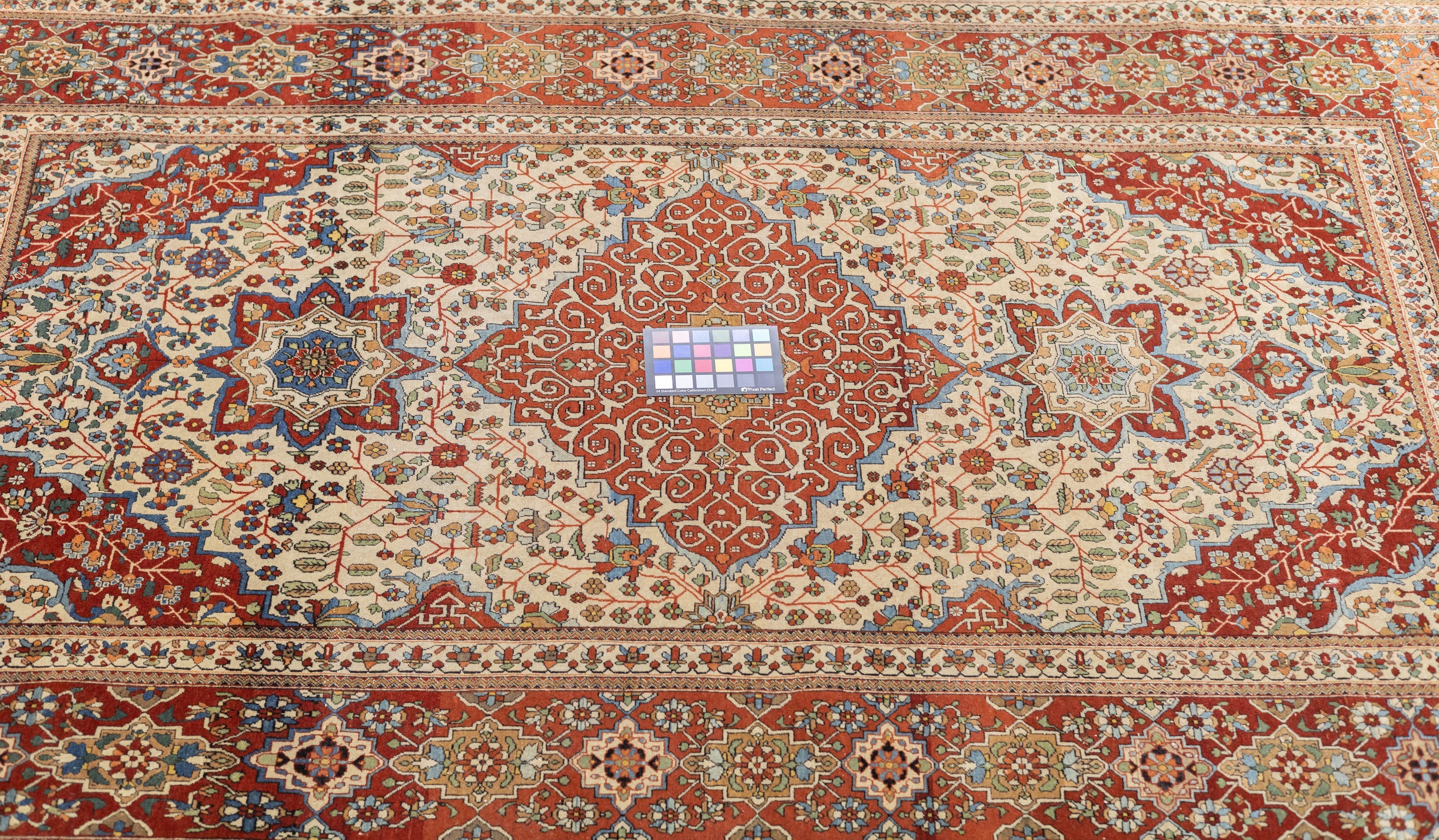 Antique Mohtasham Kashan Rug 4'5'' x 7'3''