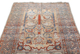 Antique Silk Heriz Rug 4'6'' x 5'11''