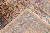 Antique Silk Heriz Rug 4'6'' x 5'11''