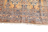 Antique Silk Heriz Rug 4'6'' x 5'11''