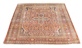 Antique Silk Heriz Rug 4'6'' x 5'5''