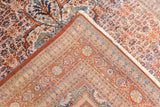 Antique Silk Heriz Rug 4'6'' x 5'5''