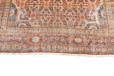 Antique Silk Heriz Rug 4'6'' x 5'5''