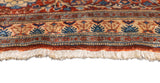 Antique Silk Heriz Rug 4'6'' x 5'5''