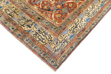 Antique Silk Heriz Rug 4'3'' x 5'6''