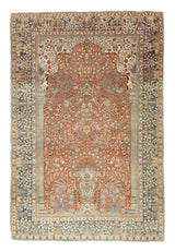 Antique Mohtasham Kashan Rug 4'5'' x 6'7''