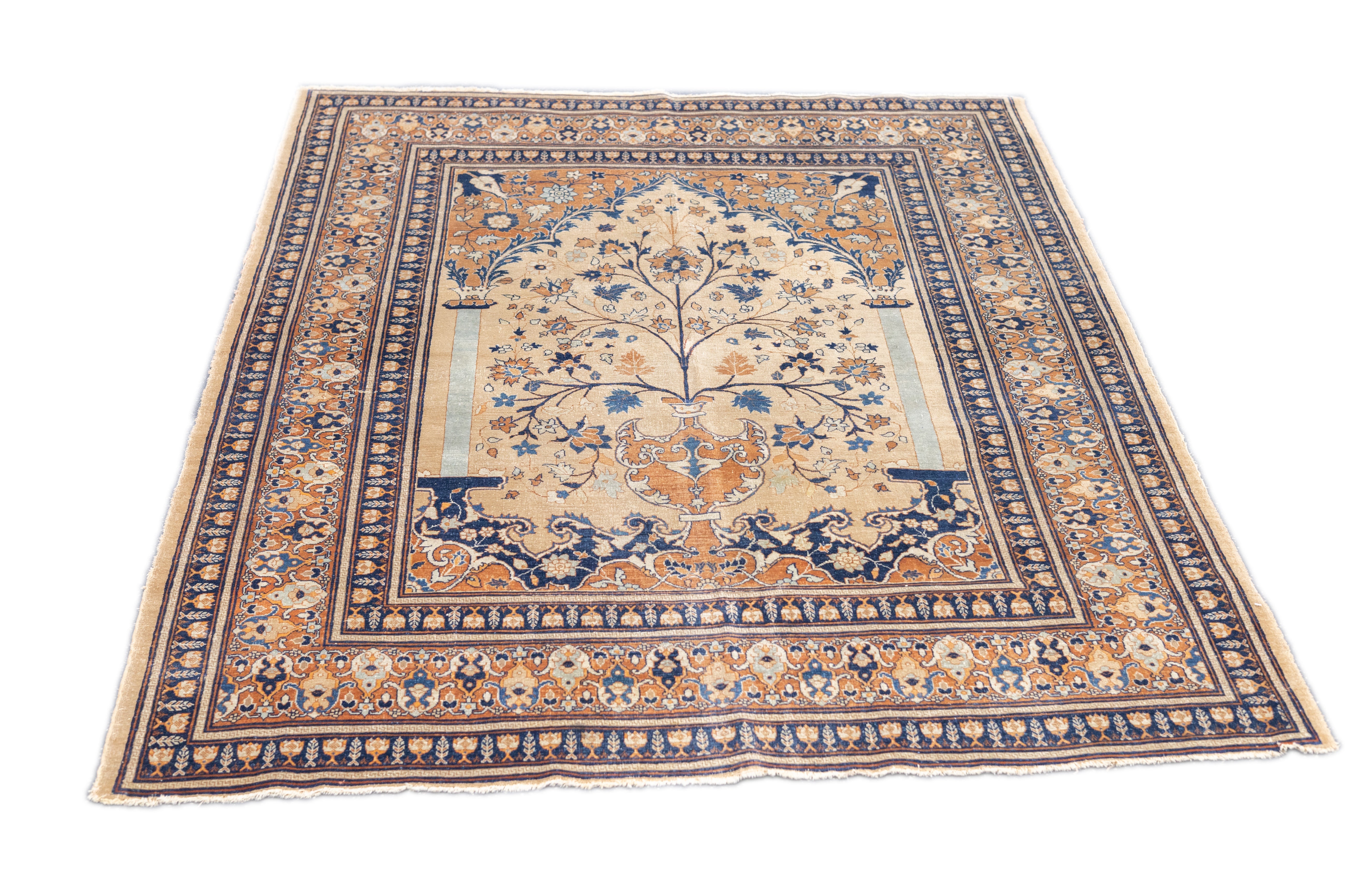Antique Haji Jalili Tabriz Rug 4'7'' x 6'1''